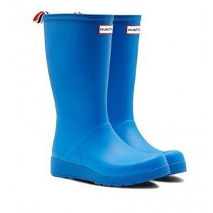$200 Hunter Womens Original Play Boot Tall WATERPROOF SNOW BLUE 9 (G9)